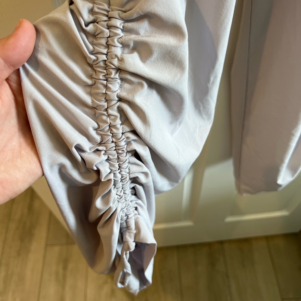 LAB Light Purple Ruched Jogger Pants | Size Small - Picture 2 of 7